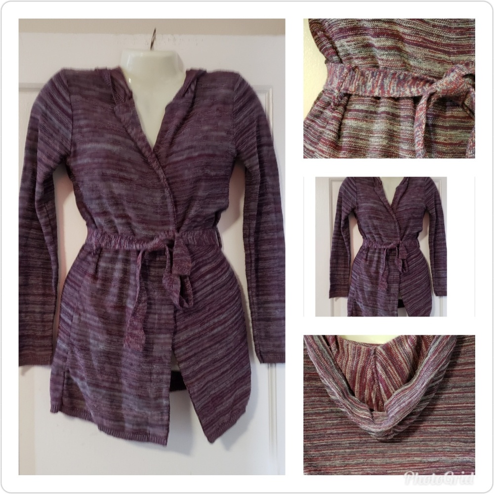Purple Wrap Sweater